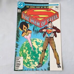 DC Superman The Man of Steel #1 Comic Book 1986 Byrne & Giordano First‎ Issue